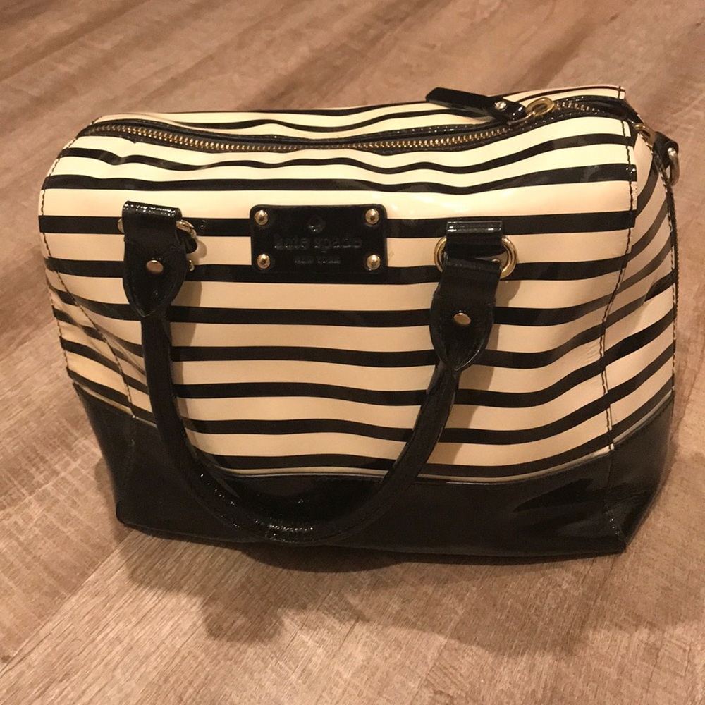 Kate Spade Wellesley Patent Stripe Alessa